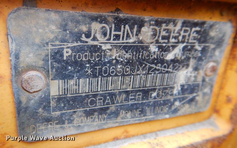 image for item MJ9811 2006 John Deere 650J LGP  dozer