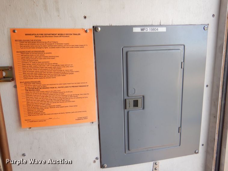 image for item MJ9822 2003 Wells Cargo EW2425  decontamination trailer