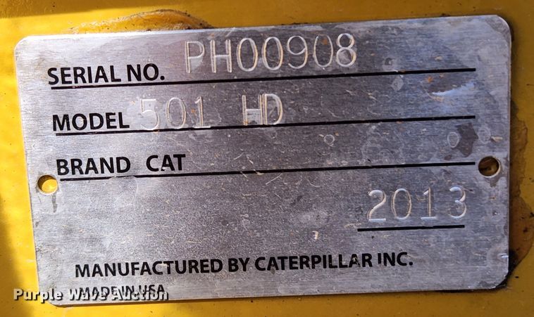 image for item MK9455 2013 Caterpillar 501HD harvester