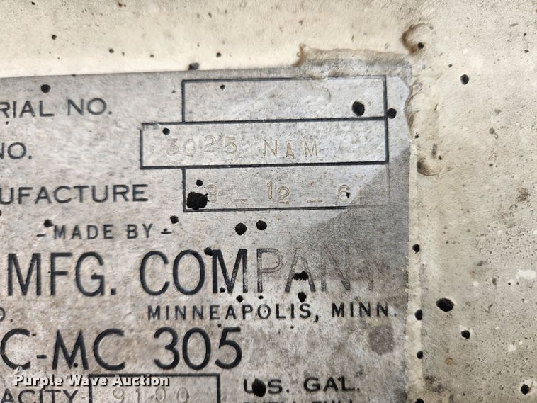 image for item MK9480 1964 Butler  tank trailer