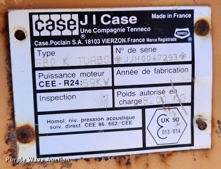 image for item MK9486 Case 580SK  backhoe