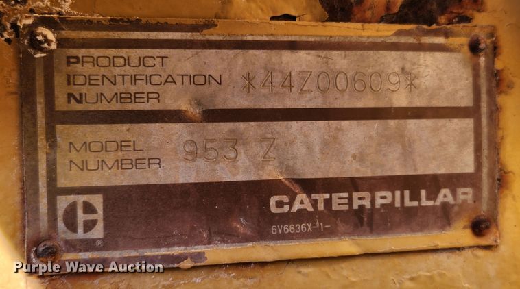 image for item MK9491 1989 Caterpillar 953  track loader