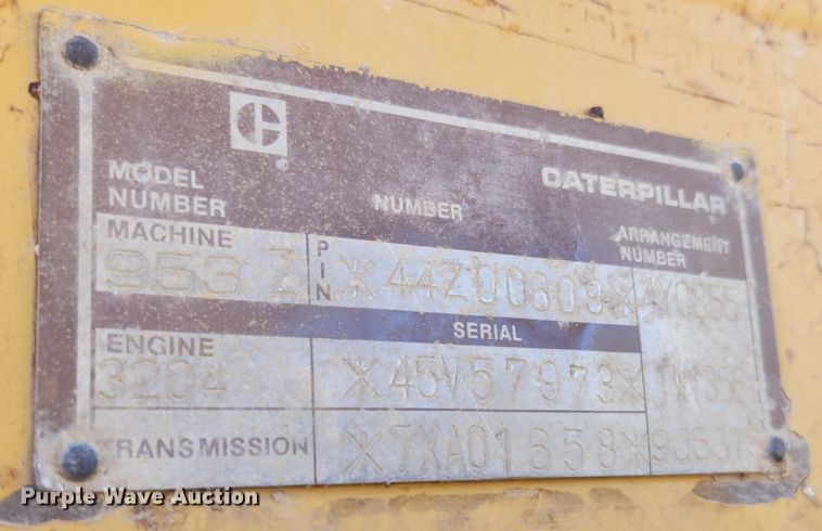 image for item MK9491 1989 Caterpillar 953  track loader