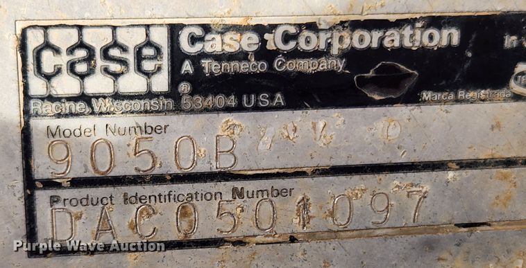 image for item MK9496 1995 Case 9050B  excavator