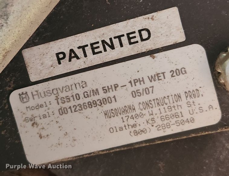 image for item MK9518 Husqvarna Target Guardmatic TS510  masonry saw