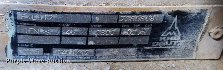 image for item MK9519 1990 Ingersoll Rand 250  air compressor