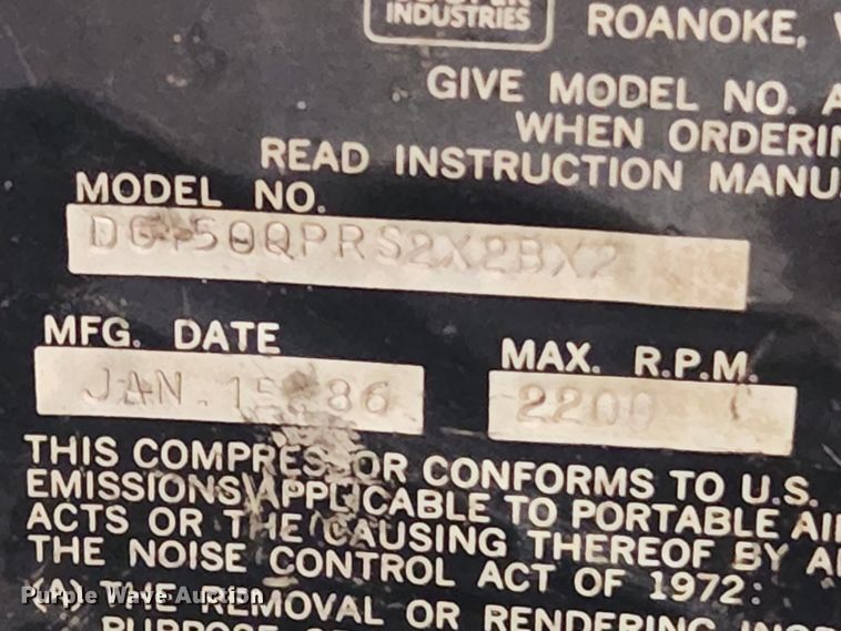 image for item MK9520 1986 Cooper  air compressor