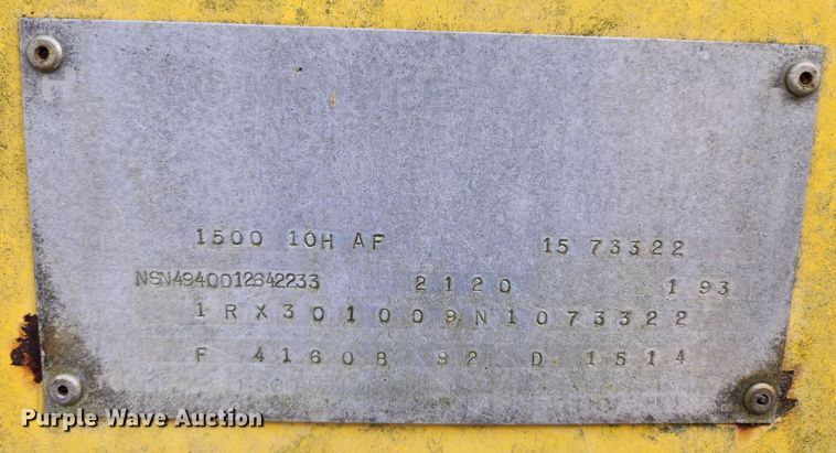 image for item MK9523 Hesco Mobile Power 1500 10H AF  air compressor