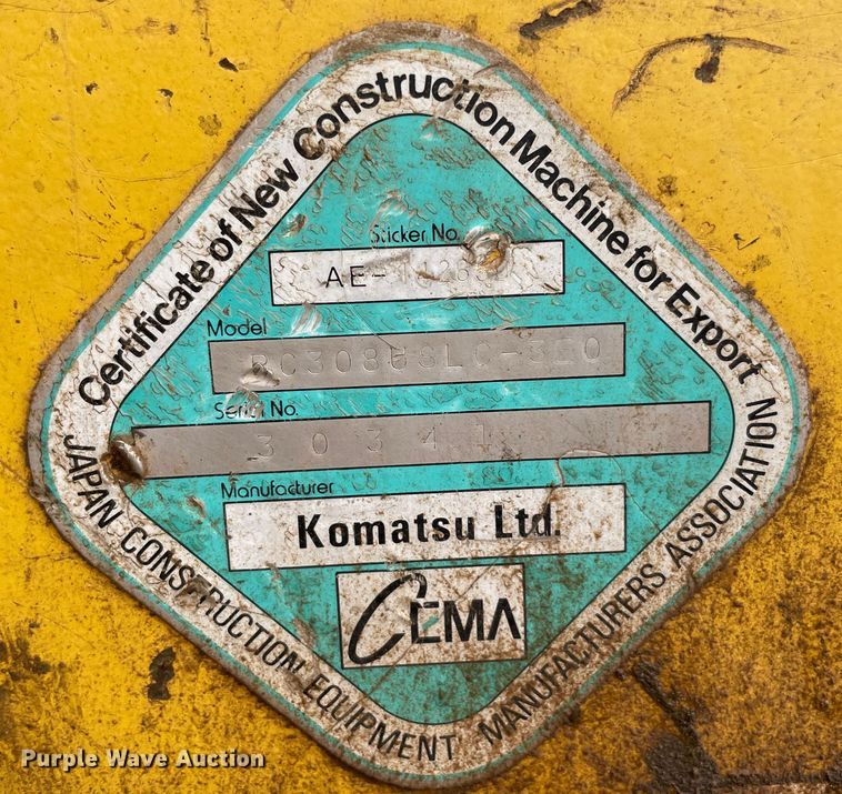 image for item MR9512 2012 Komatsu PC308USLC  excavator