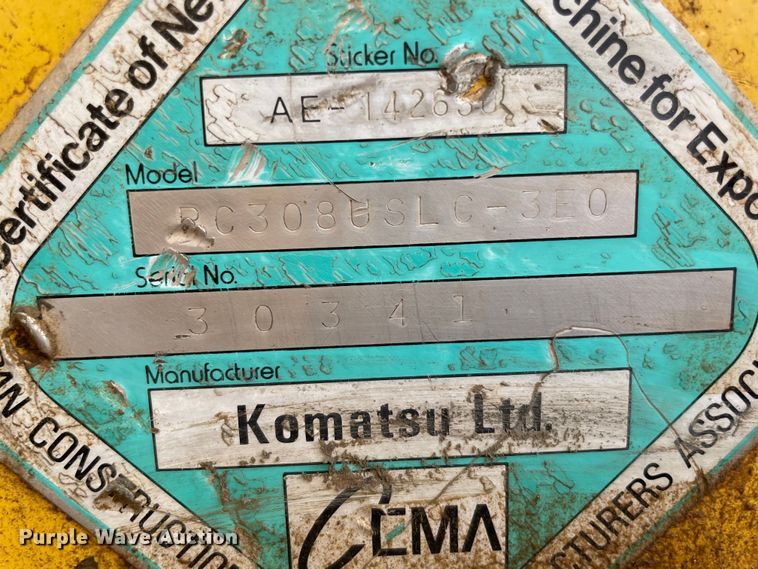 image for item MR9512 2012 Komatsu PC308USLC  excavator