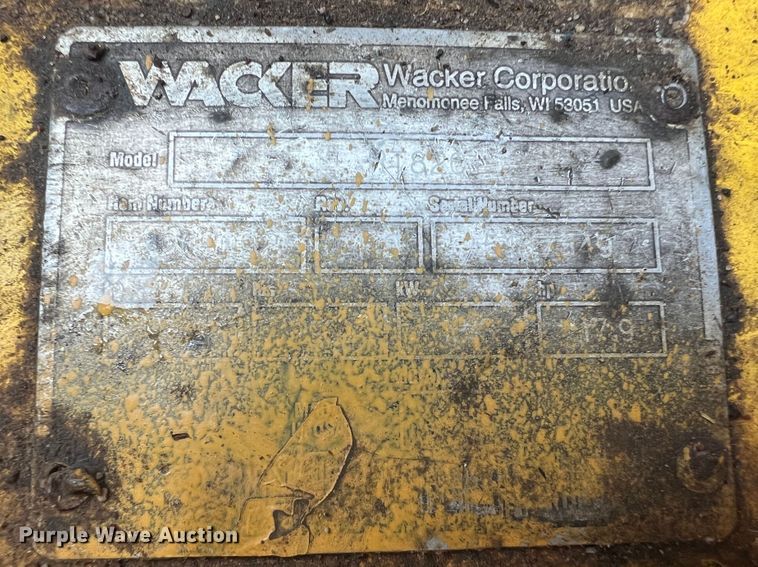 image for item MS9000 2001 Wacker RT820  trench compactor