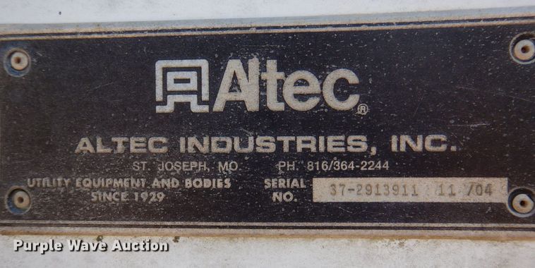 image for item MW9359 Altec  bucket truck bed