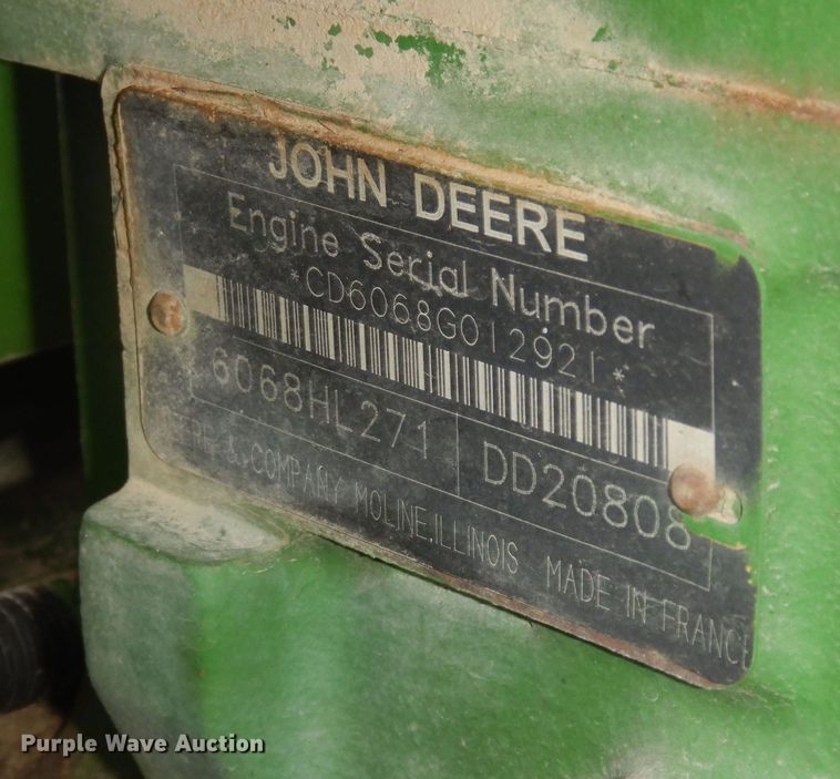 image for item DI6886 2004 John Deere 6615  MFWD tractor