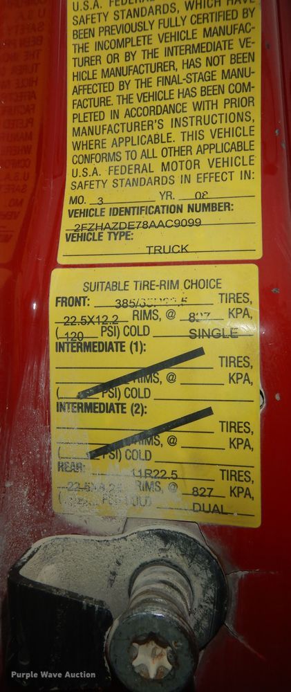 image for item DI6891 2008 Sterling L-Line  dump truck