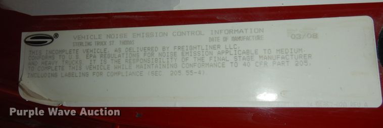 image for item DI6891 2008 Sterling L-Line  dump truck