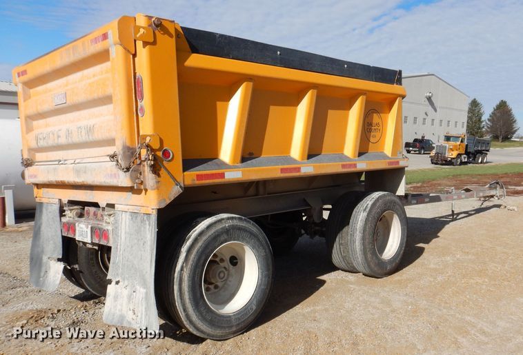 image for item DK2050 2005 Wheeler CRG1296C-102  end dump pup trailer