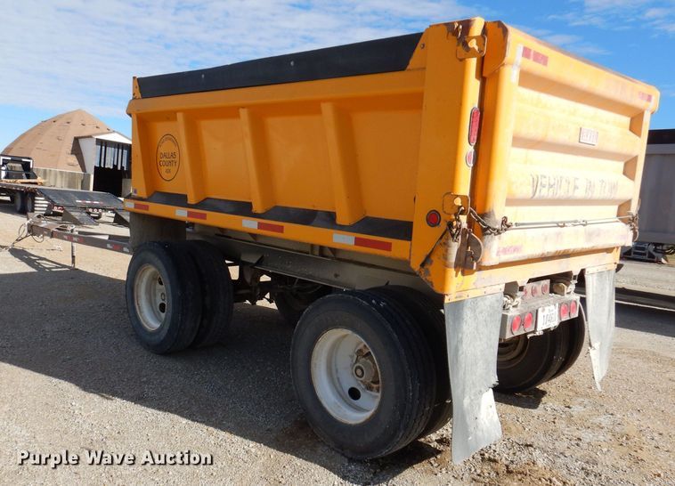image for item DK2050 2005 Wheeler CRG1296C-102  end dump pup trailer