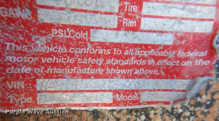 image for item DK2050 2005 Wheeler CRG1296C-102  end dump pup trailer