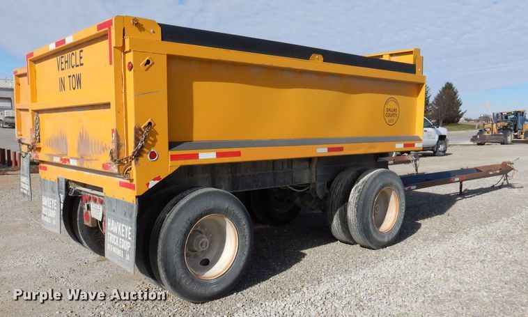 image for item DK2051 2010 Hilbilt 14XPC  end dump pup trailer