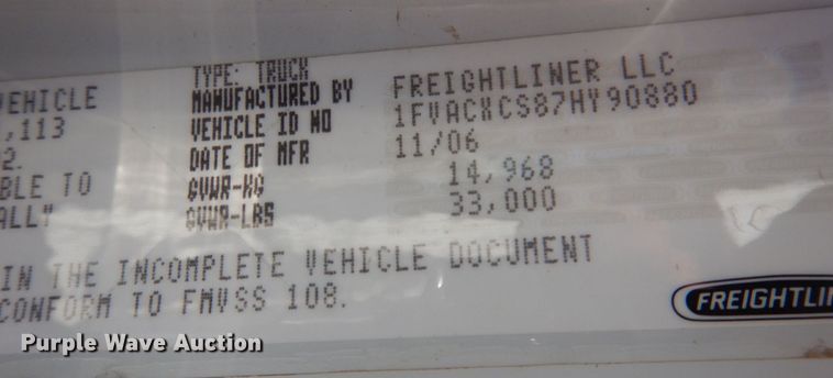 image for item DP0405 2007 Freightliner Business Class M2  dump truck