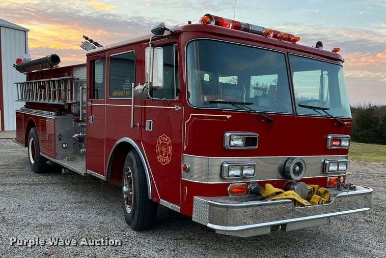 image for item DR7296 1986 Pierce Arrow  pumper fire truck