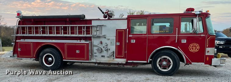 image for item DR7296 1986 Pierce Arrow  pumper fire truck