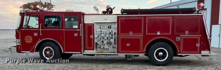 image for item DR7296 1986 Pierce Arrow  pumper fire truck
