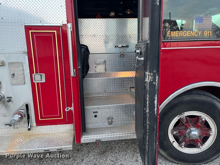 image for item DR7296 1986 Pierce Arrow  pumper fire truck