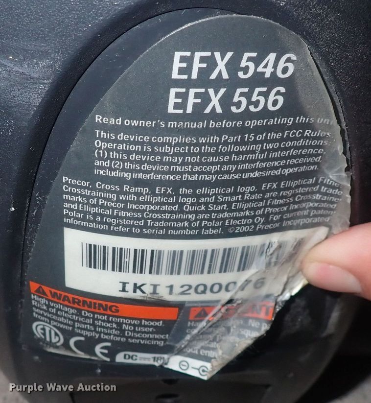 image for item GD9380 Precor EFX546  elliptical