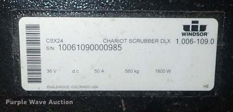 image for item GD9383 Windsor Chariot CSX24  floor scrubber