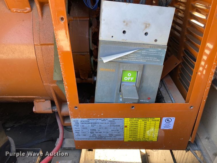 image for item IG9814 2007 Generac 8200110100 generator