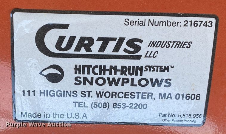 image for item IG9864 Curtis Sno-Pro 3000  snow plow