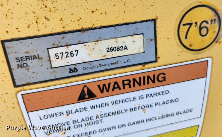 image for item JB9781 Fisher  snow plow