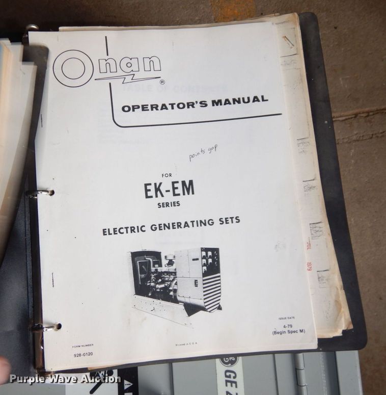 image for item JK9007 Onan 30.0EK-3R/20959M  generator