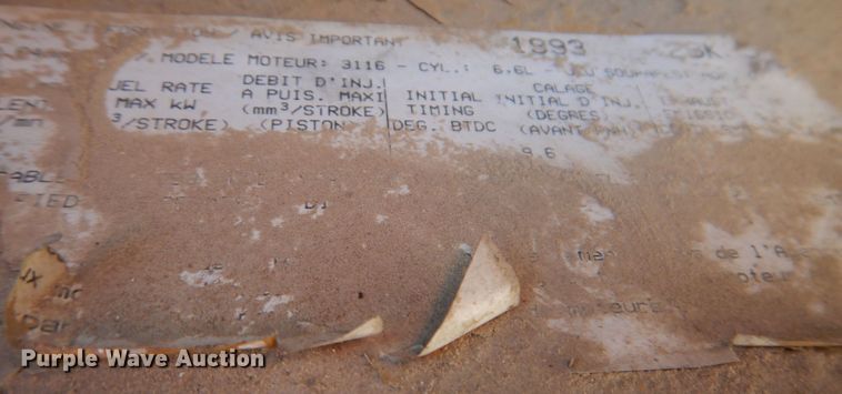 image for item KW9307 1994 Chevrolet Kodiak  dump truck