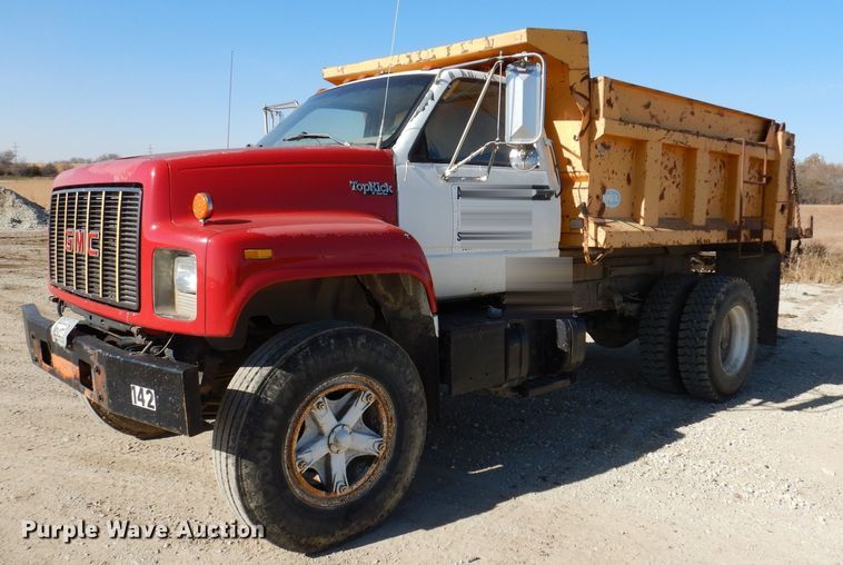 image for item KW9309 1992 GMC Kodiak  dump truck