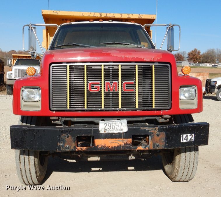image for item KW9309 1992 GMC Kodiak  dump truck