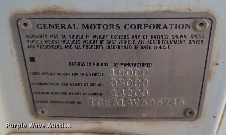 image for item LG9340 1974 GMC 6000  dump truck