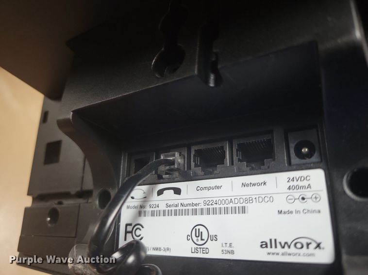 image for item LG9344 (6) Allworx 9224  phones