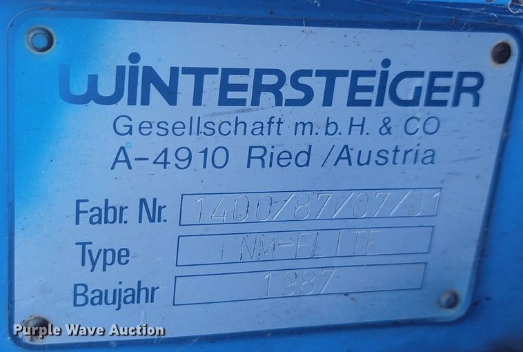 image for item LL9538 Wintersteiger Nurserymaster Elite  plot combine