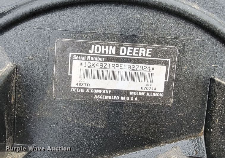 image for item LL9693 John Deere Z445  ZTR lawn mower
