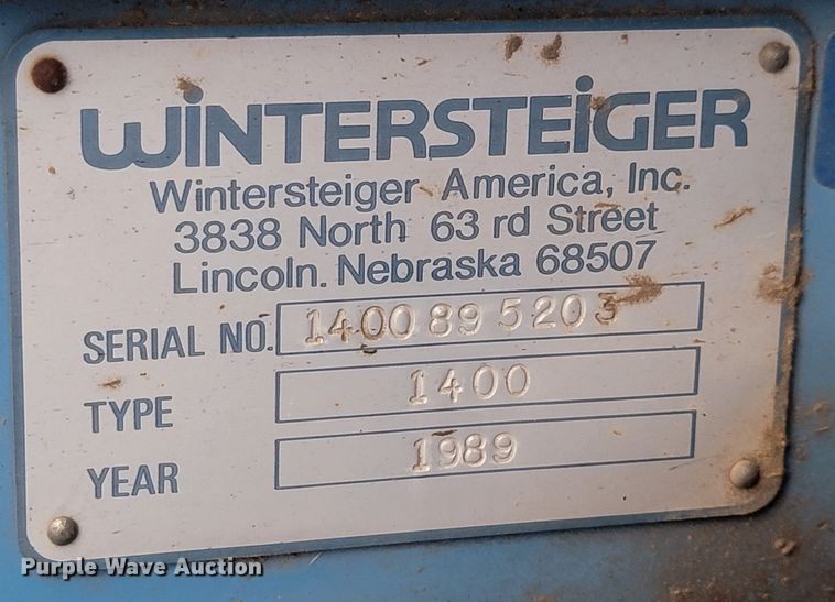 image for item LL9725 1989 Wintersteiger Nurserymaster Elite  plot combine