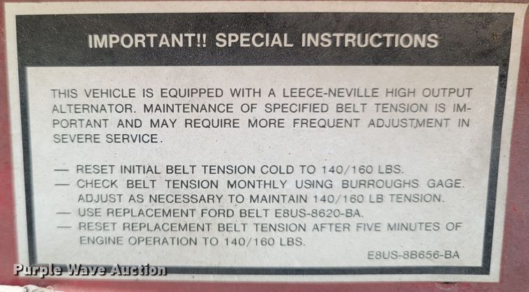 image for item LN9719 1991 Ford F350  ambulance