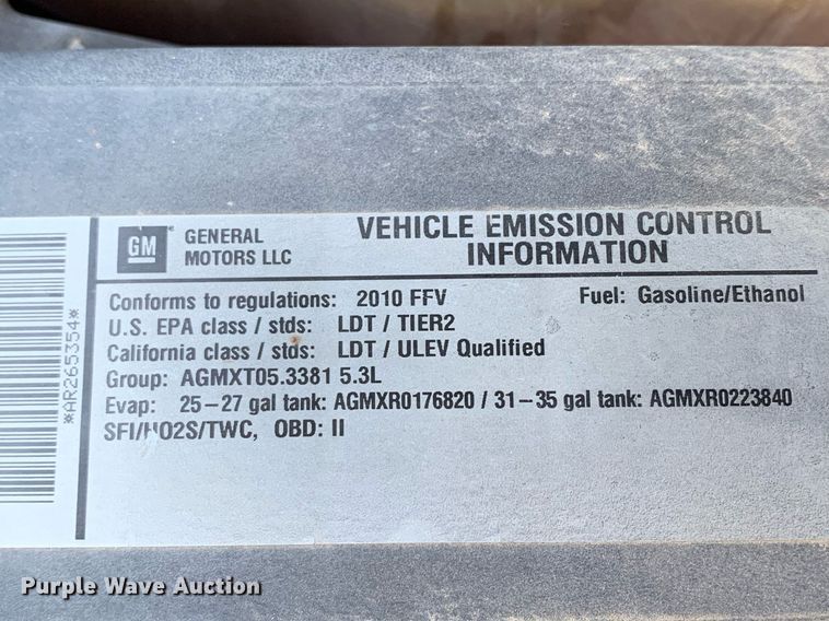 image for item MH9853 2010 Chevrolet Tahoe SUV