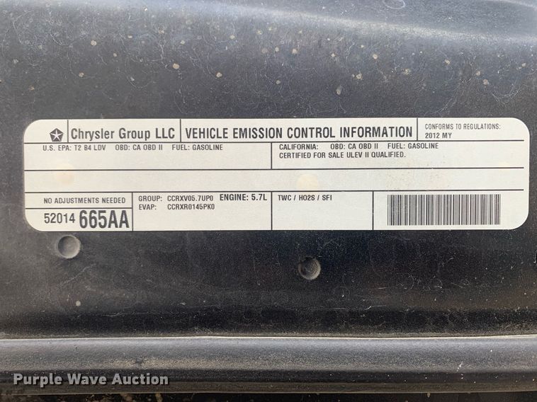 image for item MH9855 2012 Dodge Charger Police 