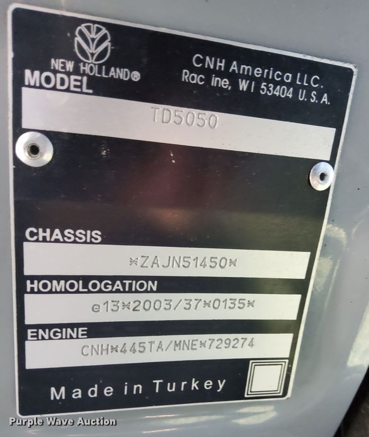 image for item MH9860 2011 New Holland TD5050 MFWD tractor