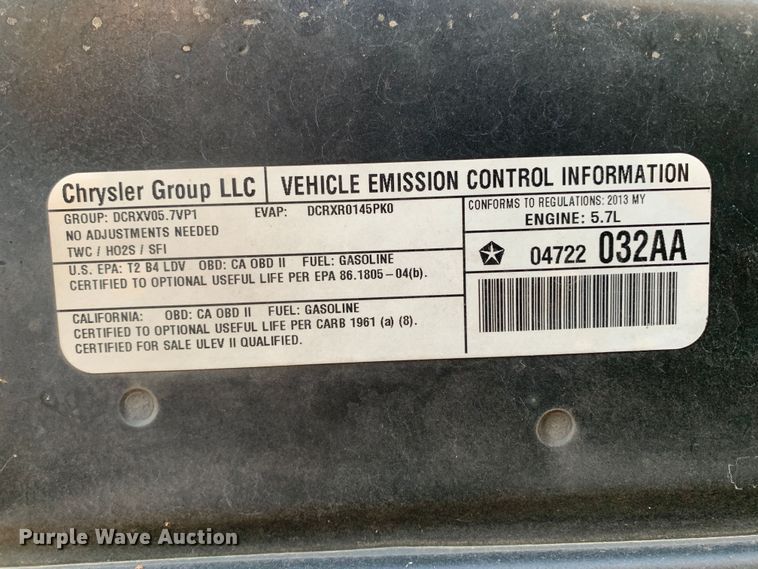 image for item MH9864 2013 Dodge Charger Police