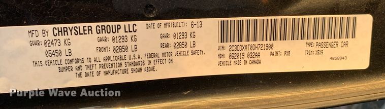 image for item MH9864 2013 Dodge Charger Police