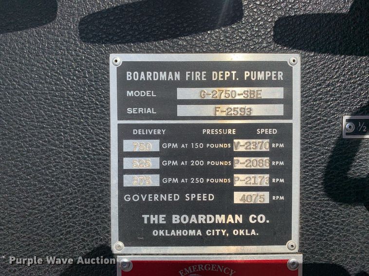 image for item MH9868 1984 GMC C7000  pumper fire truck