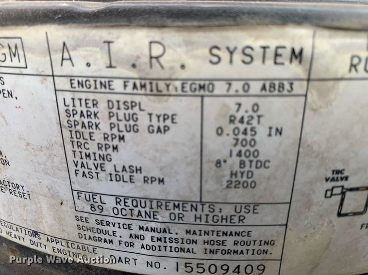 image for item MH9868 1984 GMC C7000  pumper fire truck